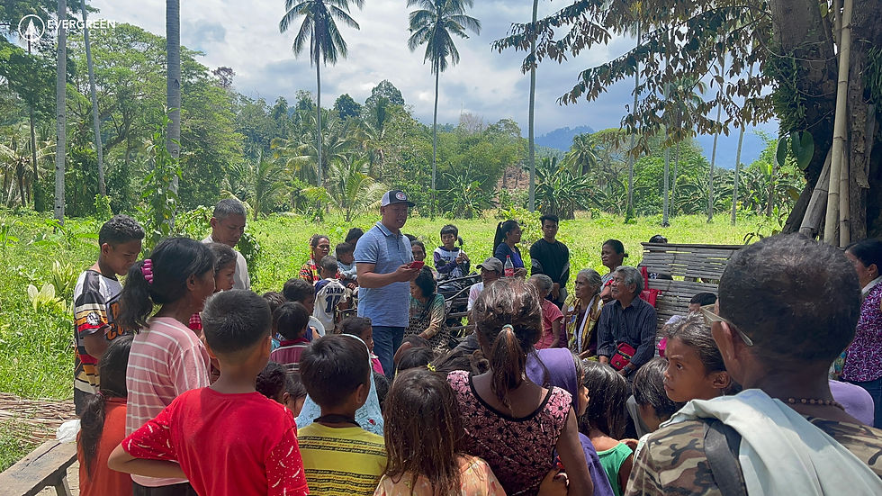 Ptr. Jeff is sharing the gospel in a tribal community.