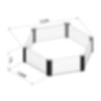 Thumbnail: 3.28 x 3.28ft Metal Hex Garden Bed Dimensions