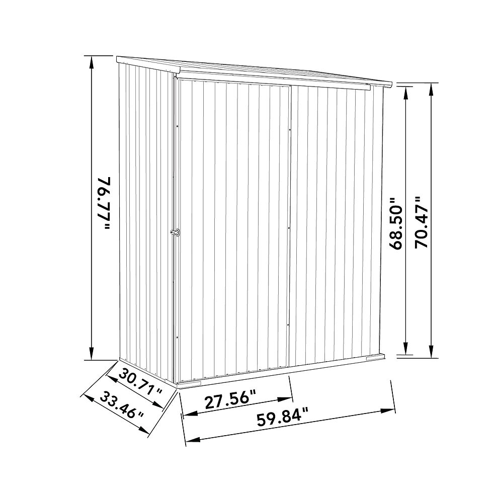 Thumbnail: 5 x 3ft Slider Shed