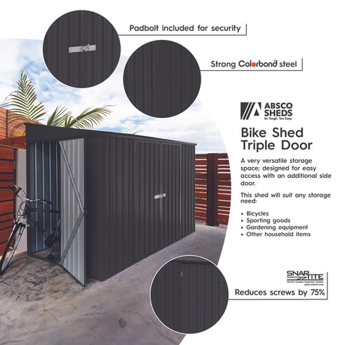 10 x 5ft Bike Shed | Absco Garden Sheds