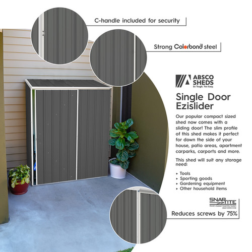5 x 3ft Slider Shed | Absco Garden Sheds