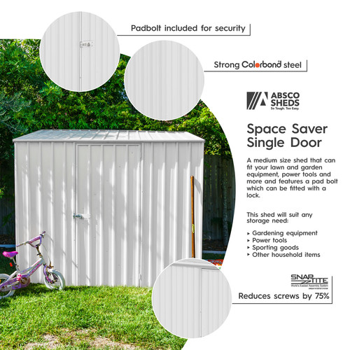 10 x 3ft Space Saver | Absco Garden Sheds