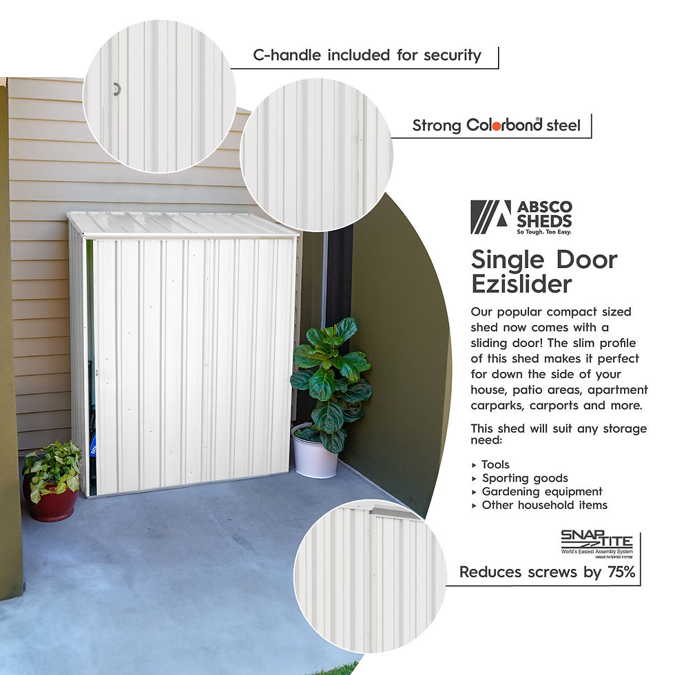 Thumbnail: 5 x 3ft Slider Shed