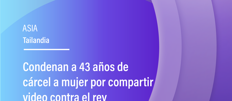 Condenan a 43 años de cárcel a mujer por compartir video contra el rey