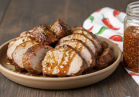 Hot Honey and Garlic Pork Tenderloin