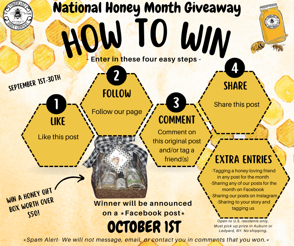 NATIONAL HONEY MONTH GIVEAWAY