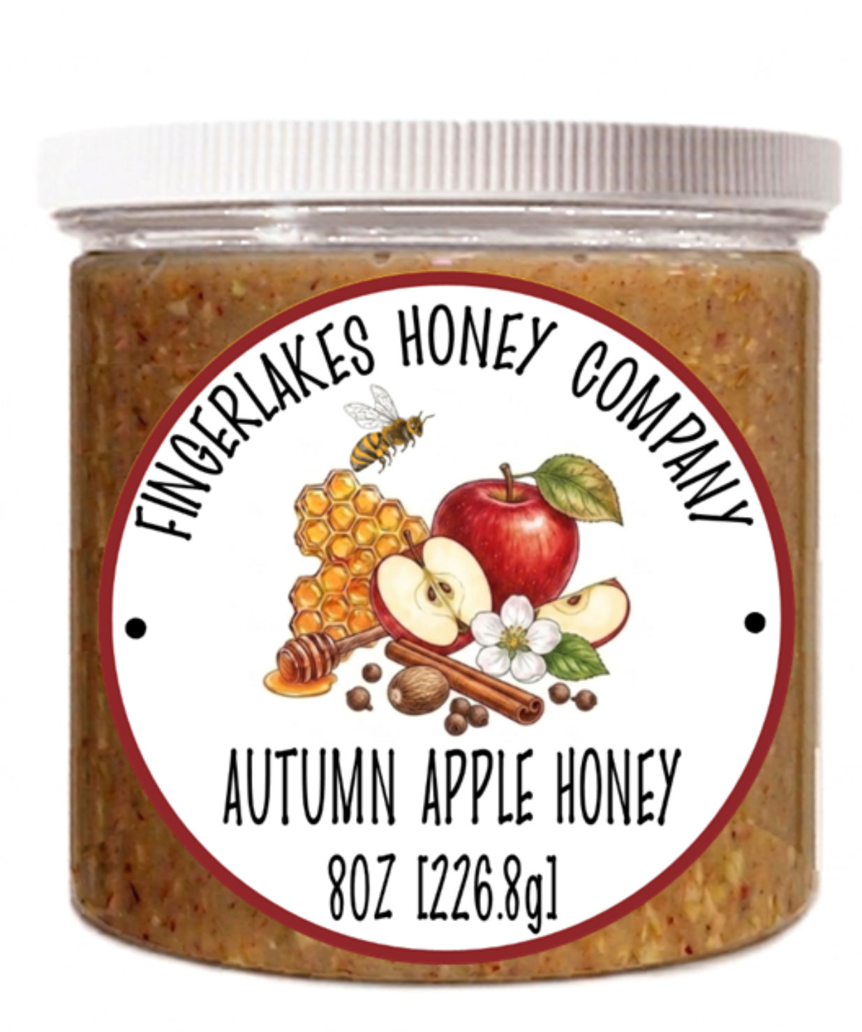 8OZ AUTUMN APPLE INFUSED HONEY