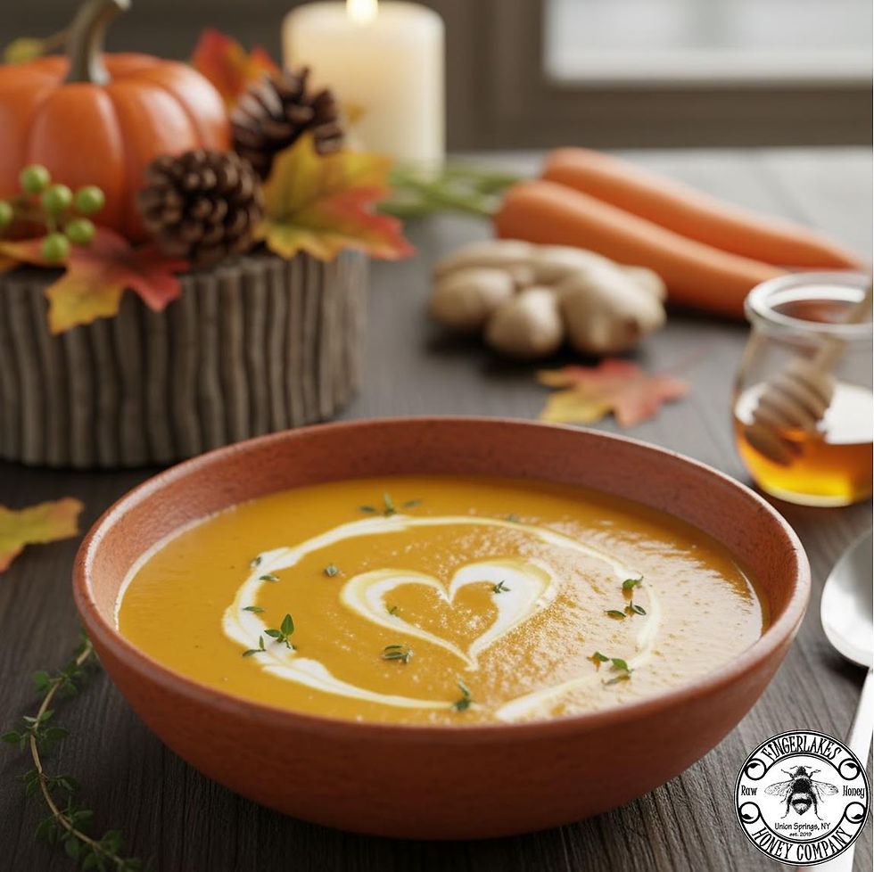 Honey-Infused Roasted Carrot and Ginger Soup