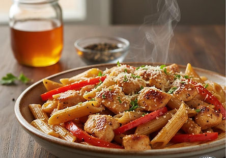 Honey Pepper Chicken Panini Pasta