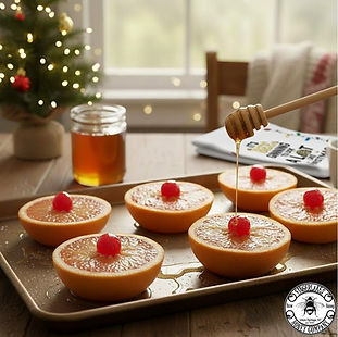 Broiled Grapefruit with Honey