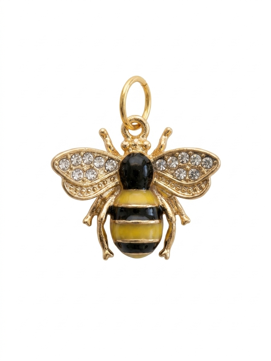 Thumbnail: jeweled bee charm