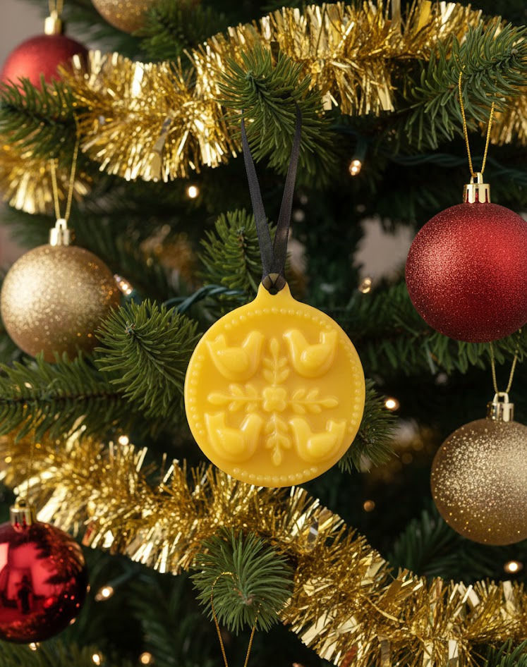 Thumbnail: Four Calling Birds BEESWAX ORNAMENT