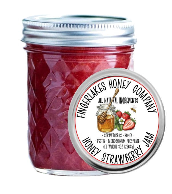 8OZ HONEY STRAWBERRY JAM