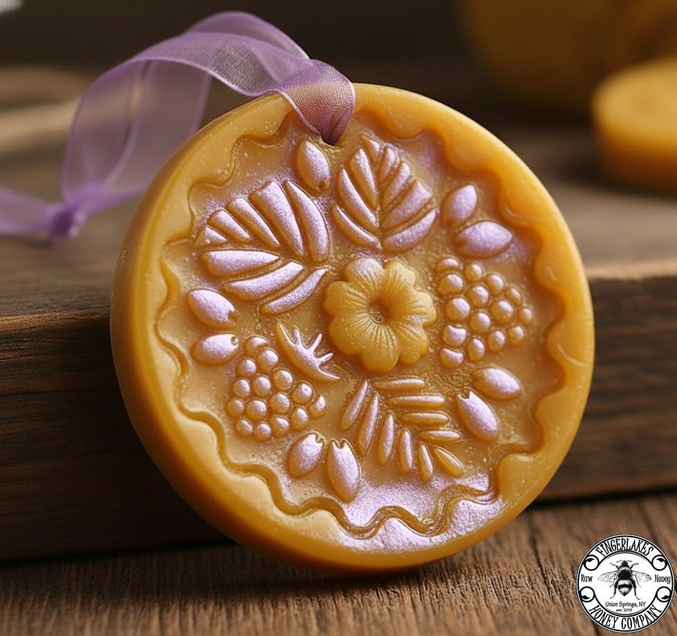 FINGER LAKES GRAPES BEESWAX ORNAMENT