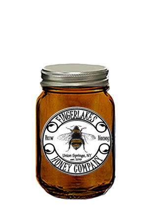 HONEY FAVOR LEVEL 1 OUR LOGO MINI MASON JAR AUTUMN HONEY