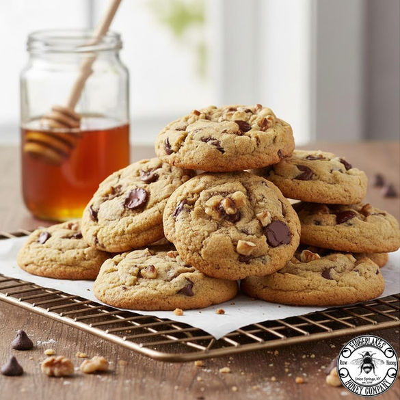 Honey Sweetened Chocolate Chip Cookies