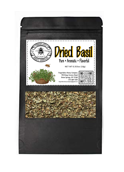 dried basil package