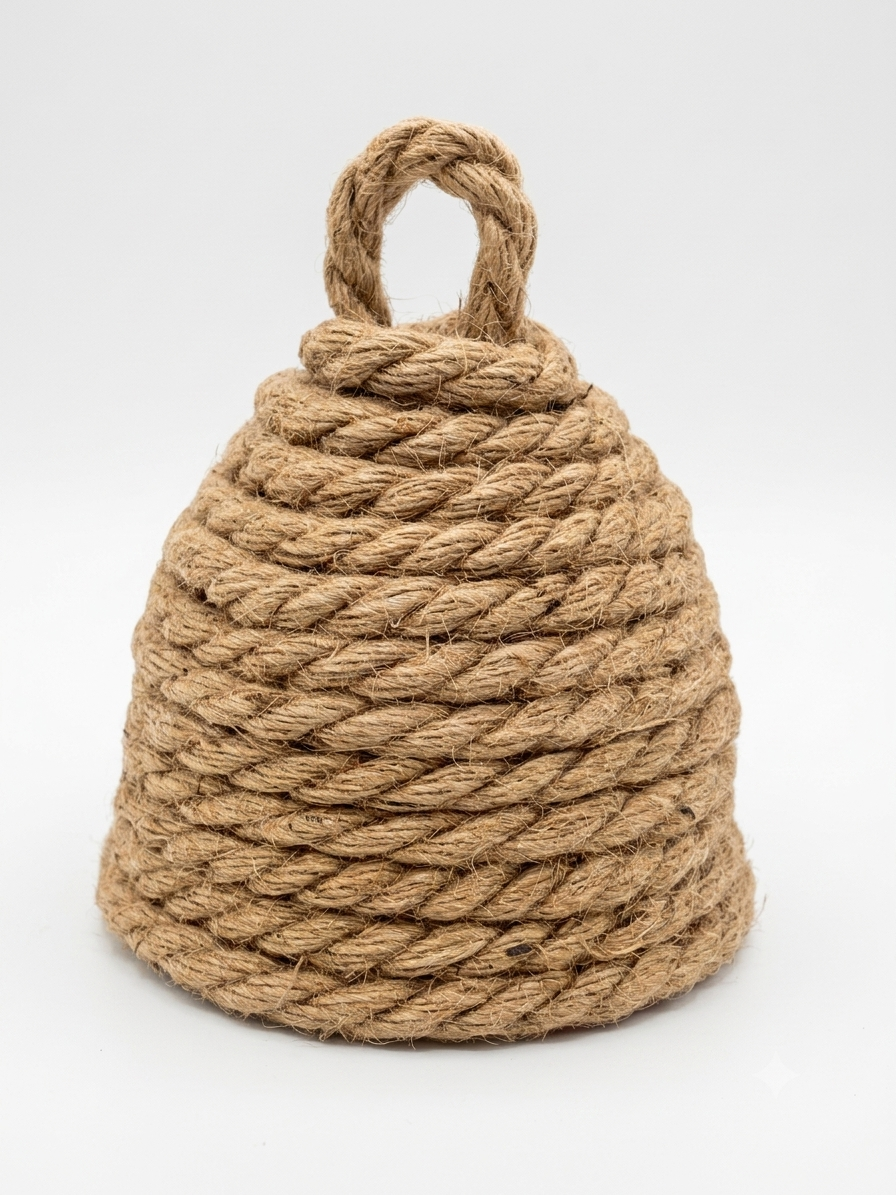Jute Bee Skep Ornament