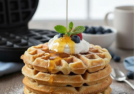 Golden Honey Waffles