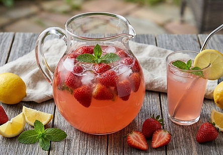 Strawberry Honey Lemonade