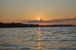 cayuga lake sunset