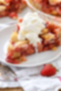Honey Strawberry Rhubarb Jam Pie