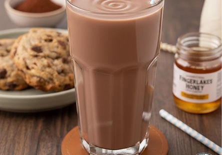 Homemade Chocolate Milk With Honey