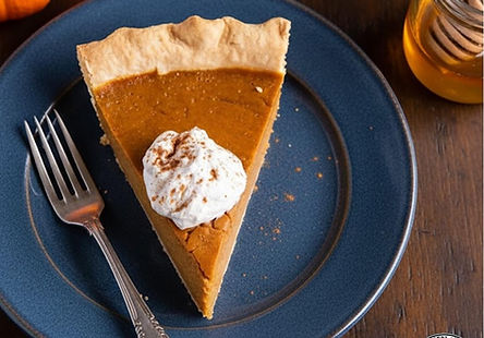 Honey Pumpkin Pie with Honey Whipped Cream