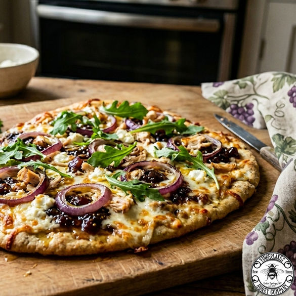 Honey Grape Jalapeño Flatbread