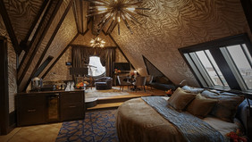 This suite is called the Rooftop Stage Suite