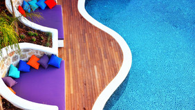 But let us finish in style with two photographs of that amazing pool