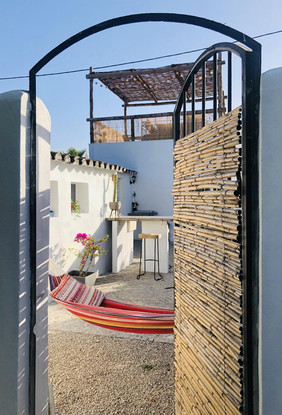 Arriving at the Studio terrace