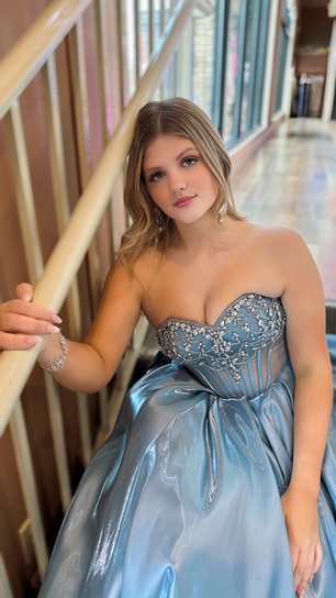 strapless open back dress Ashley Lauren Style 12231 Long Prom Dress Pageant Formal Evening Gown 10 / Coral