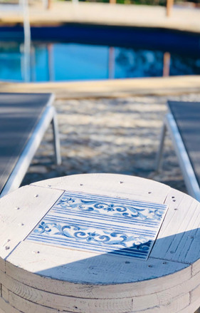 It's time for a glass of wine at the pool