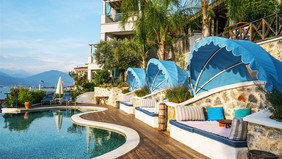 With just 19 rooms, you don't have to fight over amazing poolside spots like these,