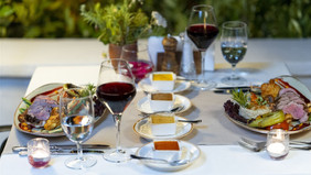 In the evening, there is a very rich menu waiting for you