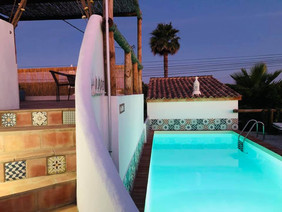 The pool at night for that last refreshing swim before bed