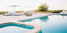 and you will want to dive immediately into the amazing salt water pool