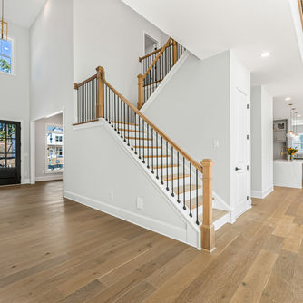 Spacious living room interior photographed for Atlanta property listing