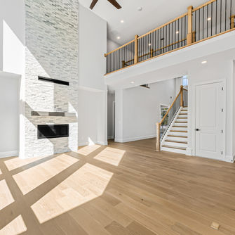 Professional interior real estate photography showcasing modern living space
