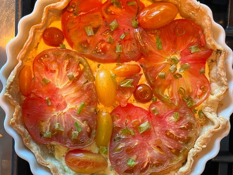 Herby Ricotta and Tomato Pie