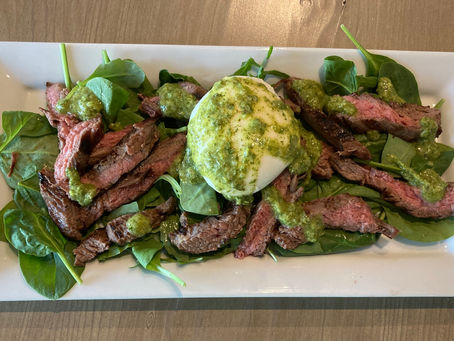 Chimichurri, Steak and Burrata Salad