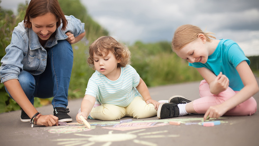 Sidewalk Chalk Challenge Kickoff