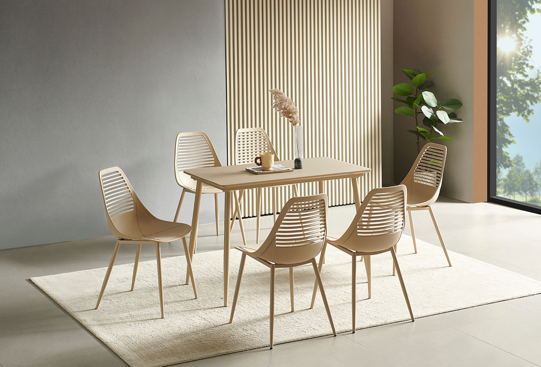 שולחן ארבל חול  60*110