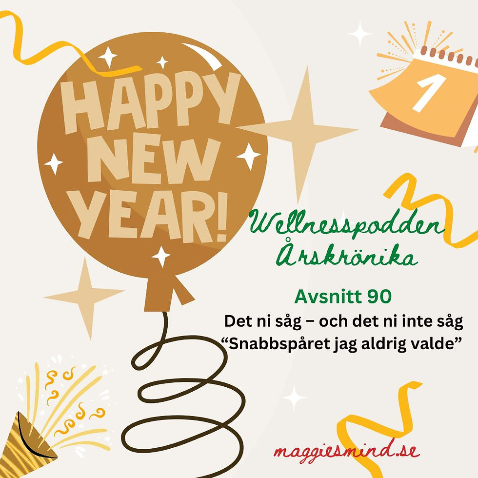 Årskrönika- snabbspåret jag inte valde