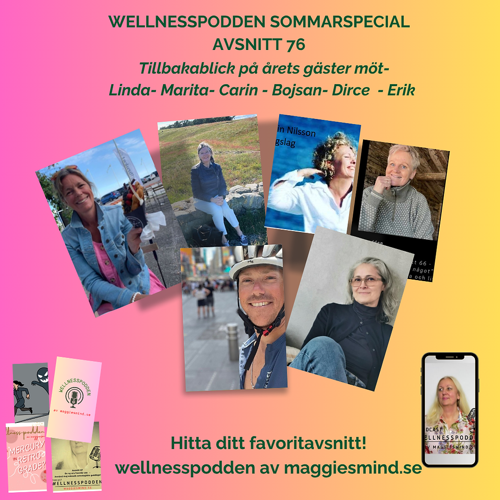 Wellnesspoddens gäster - tillbakablick