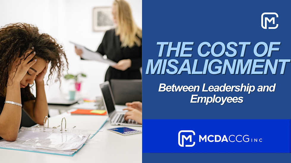 The Cost of Misalignment Between Leadership and Employees