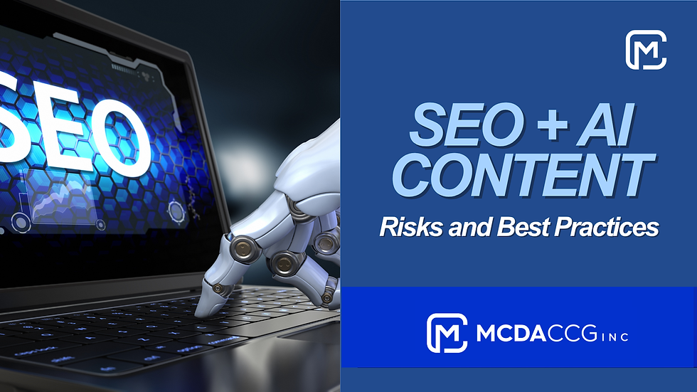 SEO + AI Content: Risks and Best Practices