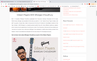 Gibson Players is a collective effort of Somesh Prakasam with the marketing team of Furtados to give a platform to well known & young budding musicians from India who are using the Gibson guitars. The idea was to know the experience of musicians using Gibson guitars in studio and live performance.