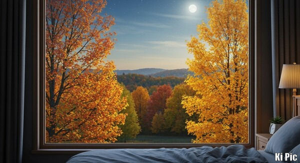 Blick aus dem Schlafzimmer